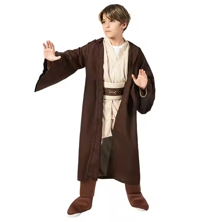 Factory direct sales of new movie character role Playing Jedi knight costumes for Halloween stage performances for boys5